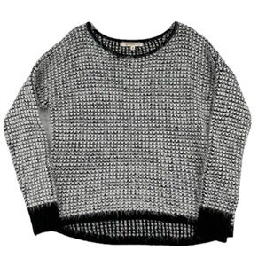 REWIND Black and White Checkered Soft Fuzzy Sweater Women's Size S